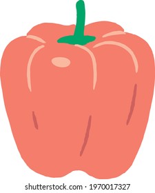 paprika icon. vegetables. hand drawn.