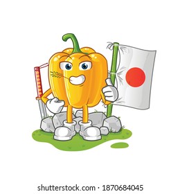 paprika japanese vector. cartoon character