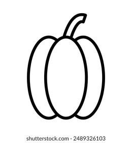 Paprika linear logo mark in black and white