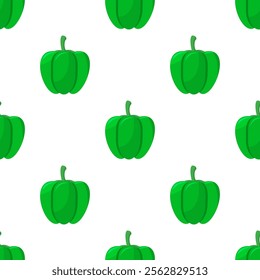 paprika pattern background. seamless pattern bell pepper. paprika flat illustration background. bell pepper pattern Background.