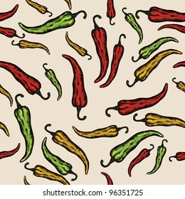 Paprika, pepper PATTERN