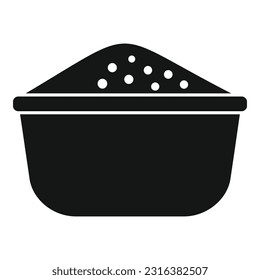 Paprika powder icon simple vector. Sweet food. Spicy plant