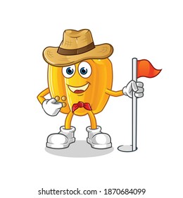 paprika scout vector. cartoon character