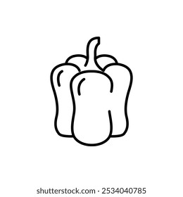 paprika thin outline icon vector design good for web or mobile app