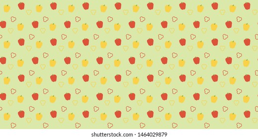 paprika vegetables pattern seamless wallpaper vector illustration design