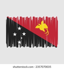 Indicador de Papúa con vector de trazo de pincel Ilustración