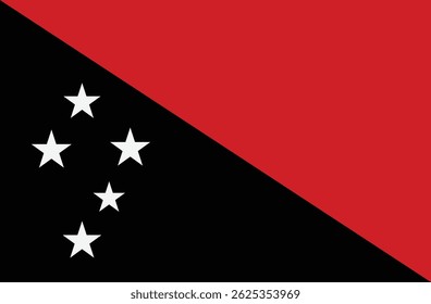 Papua New Guinea Country Flag Vector Icon