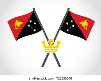 Papua New Guinea Emblem Crown King