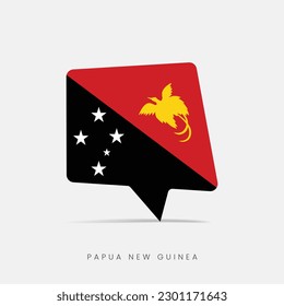 Papua New Guinea flag bubble chat icon