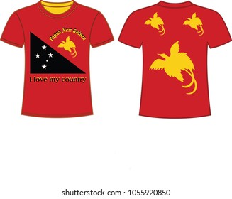 Papua New Guinea flag design on t-shirt
, T-shirt printing and fashion backgrounds vector drawings. shirt. fashion