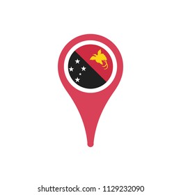 Papua New Guinea flag pointer 