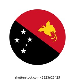Papua New Guinea flag simple illustration for independence day or election