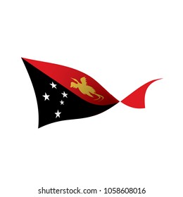 Papua New Guinea flag, vector