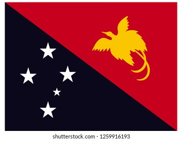 papua new guinea flag vector
