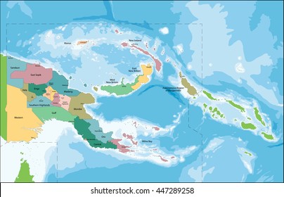 Papua New Guinea Map