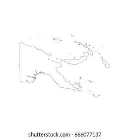 Map Papua New Guinea Vector Stock Vector (Royalty Free) 1240907968