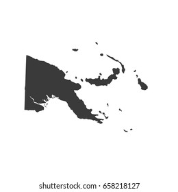  Papua New Guinea map vector. /  Papua New Guinea map.