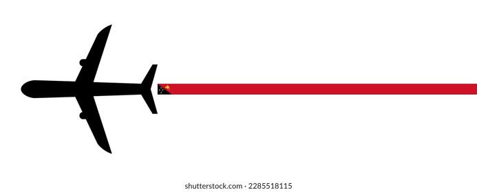 papua new guinea plane icon vector illustration. isolated on white background