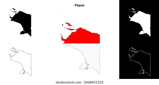 Mapa de la provincia de Papúa