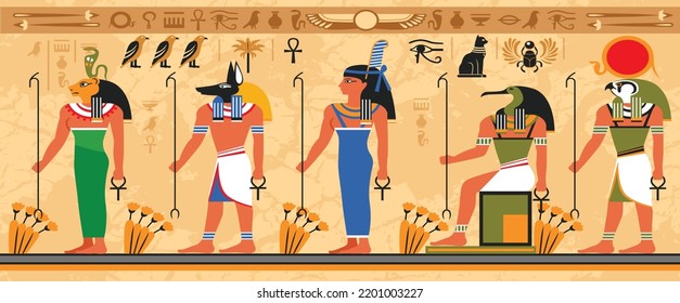 Papyrus Of Ancient With Egyptian Signs And Hieroglyph Ancient Culture , Ancient Egypt Traditions.