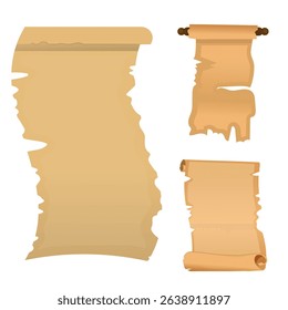 Papyrus, ancient paper. vector illustration of paper reed.