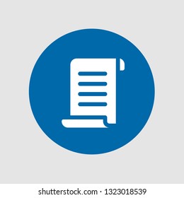  Papyrus icon. Editable  Papyrus icon for web or mobile.