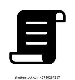 Papyrus Icon Vector Symbol Design Illustration