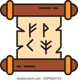 Papyrus Line vector Icon Design