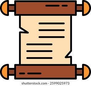 Papyrus Line vector Icon Design