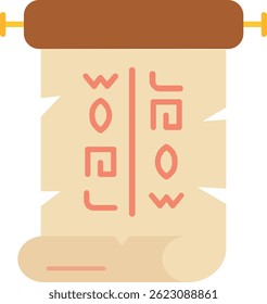 Papyrus Line vector Icon Design