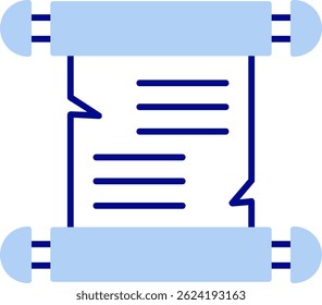 Papyrus Line vector Icon Design