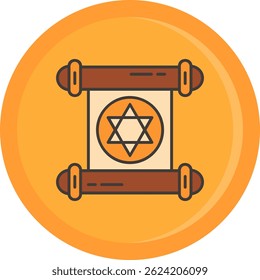 Papyrus Line vector Icon Design