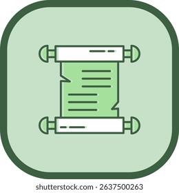 Papyrus Line vector Icon Design