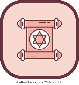 Papyrus Line vector Icon Design
