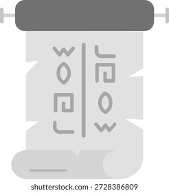 Línea de Papiro Vector Icon Design