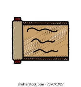 Papyrus old paper icon vector illustration graphic design