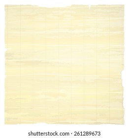 Papyrus Paper Isolated on White Background.
