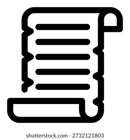 Papiro scroll símbolo de documento egipcio antiguo