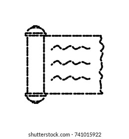 Papyrus scroll isolated