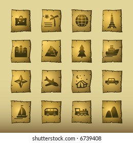 papyrus travel icons