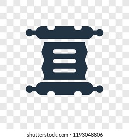 Papyrus vector icon isolated on transparent background, Papyrus transparency logo concept