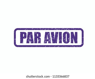 Par avion stamp