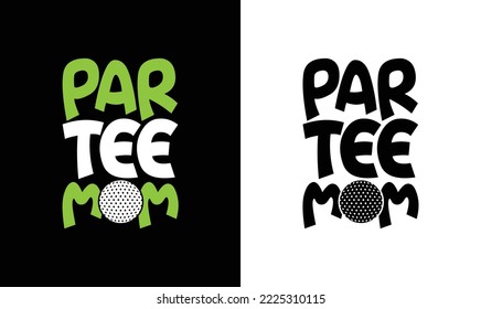 Design des Golf Quote T-Shirts, Typografie