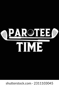 Par tee time Vektorgrafik Design, eps file. Design-Datei für T-Shirt. svg, eps cuttable Design-Datei