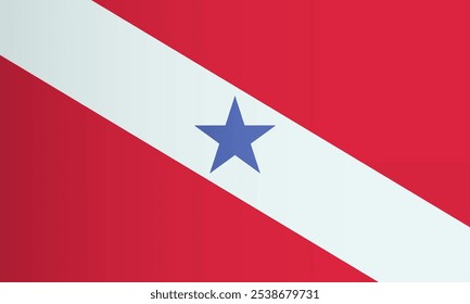 Para Estado de Bandeira do Brasil. Bandeira oficial de Pará. Vetor