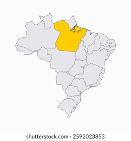 Para Region highlighted on Brazil map