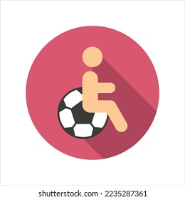 Para sports icon vector graphic illustration