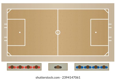 para sports powerchair football standard-sized court for player with a physical disability sitting in a specialized powered wheelchair 