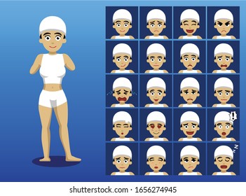 Para-Athlete Swimming Cartoon Character Vector Illustration-01