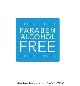 Paraben and alcohol free icon